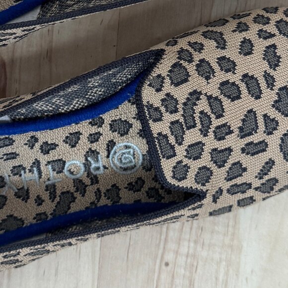Rothy's Leopard Spot Loafers- Blue lining - Picture 3 of 5